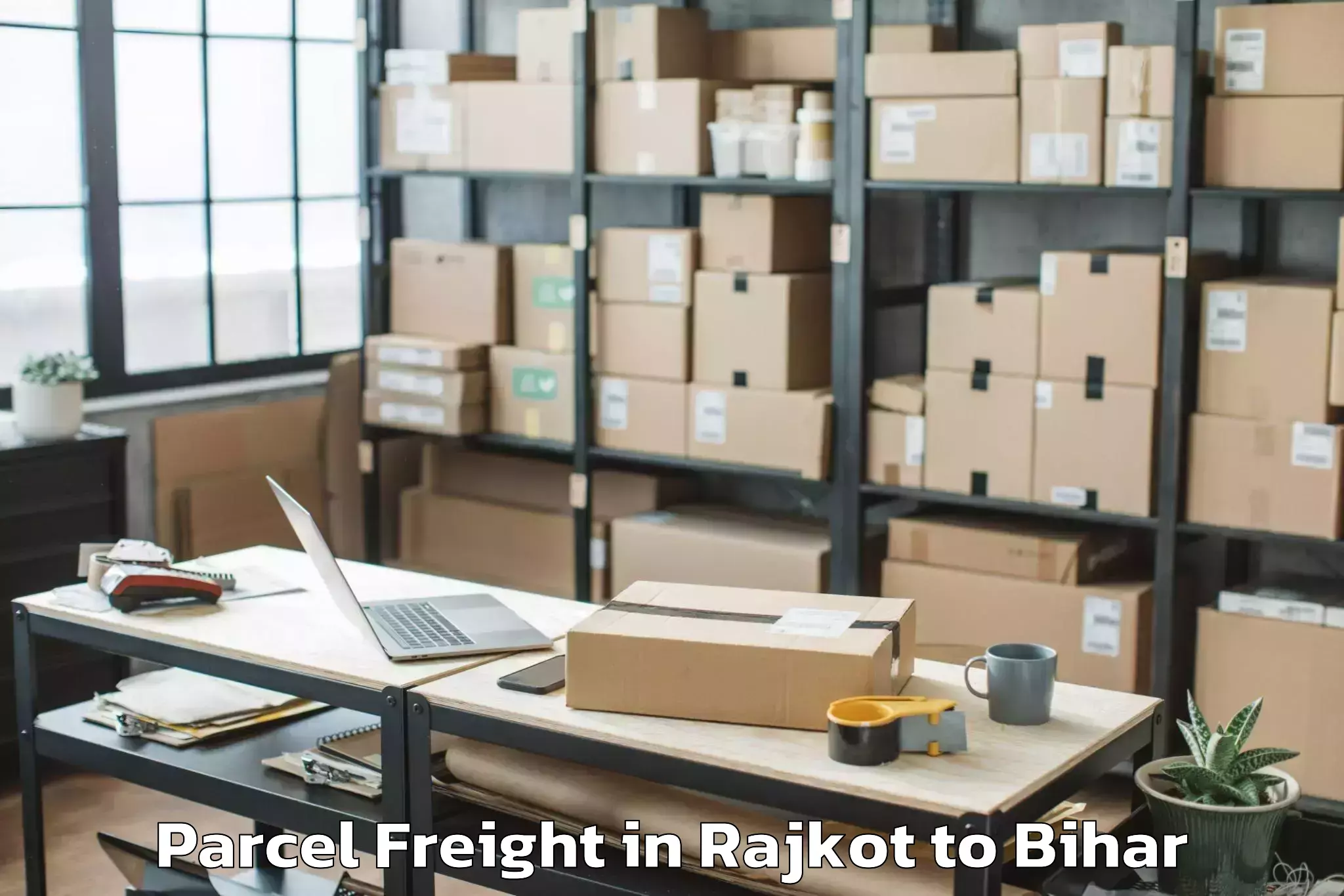 Leading Rajkot to Patahi Parcel Freight Provider